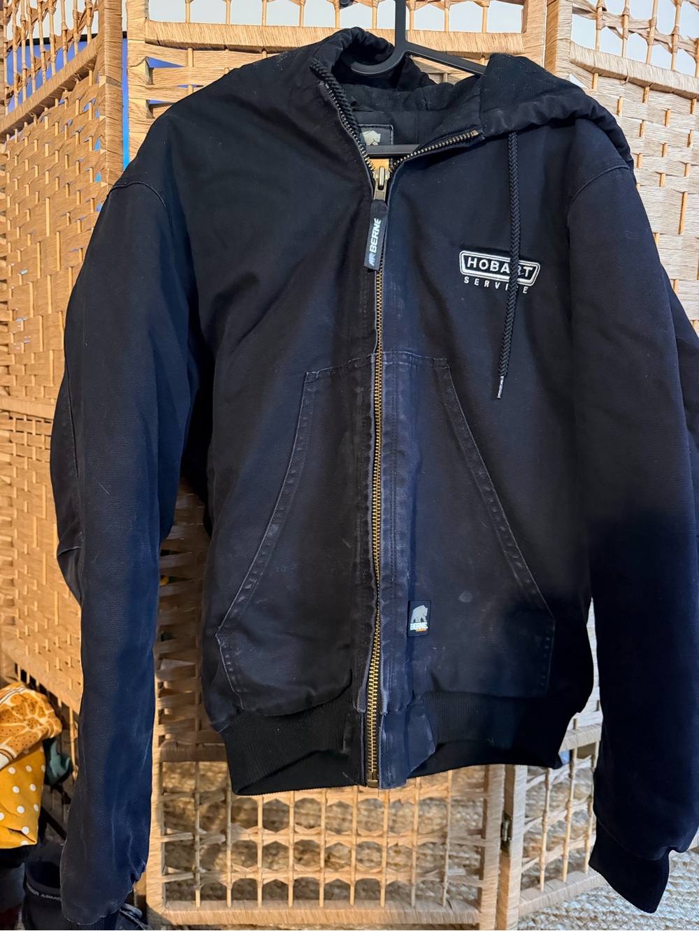Hobart Service Black Hooded Field Jacket